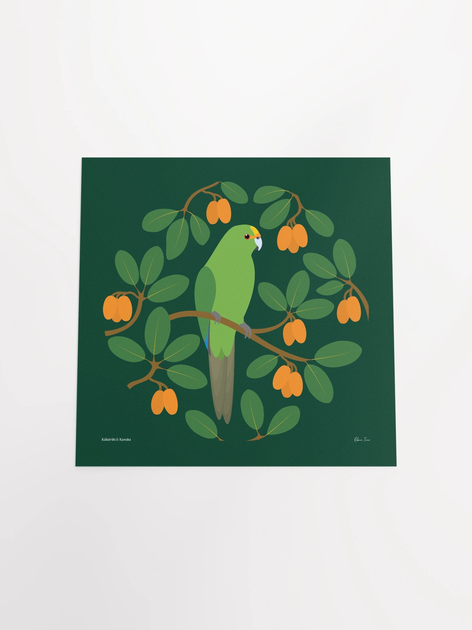 Kākāriki in Karaka Unframed Wall Art product image (4)