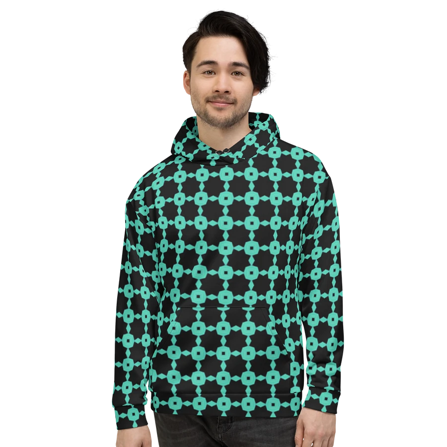 Abstract Repeating Chain Pattern Unisex All Over Print Hoodie product image (11)