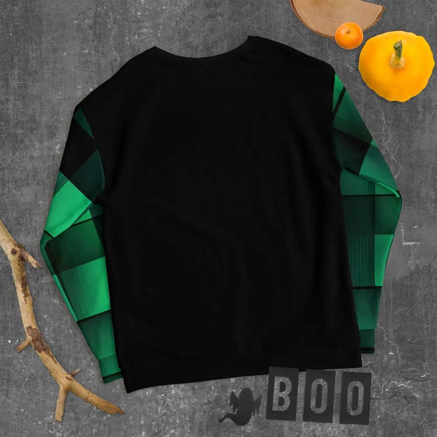 Black And Green Squares Unisex Sweatshirt product image (11)