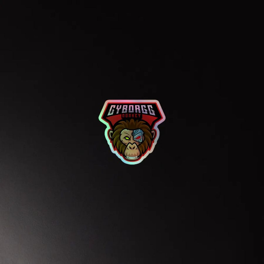 Cyborgg Monkey Holographic Sticker Set product image (4)