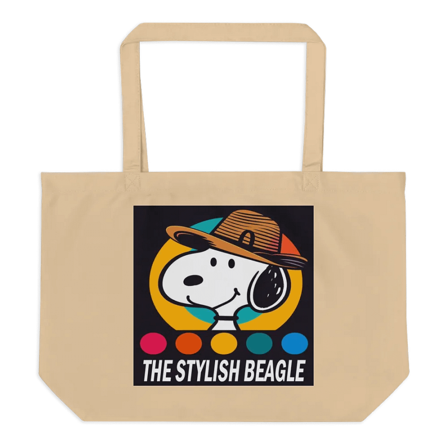Stylish Beagle Organic Tote Bag product image (2)
