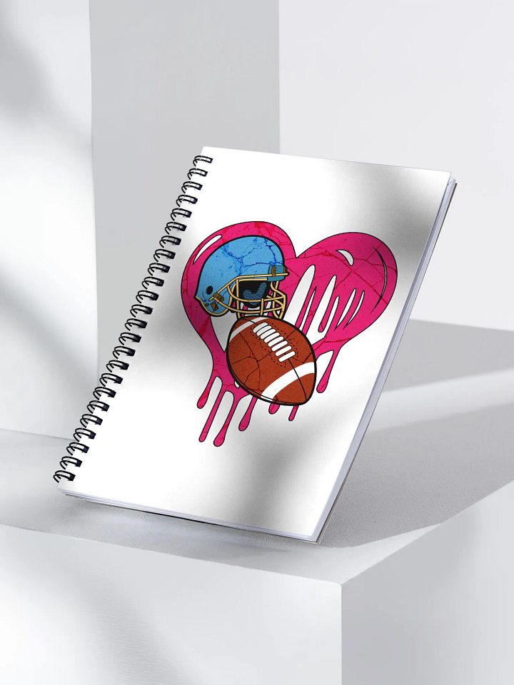Heart Football Dreams Spiral Notebook product image (2)