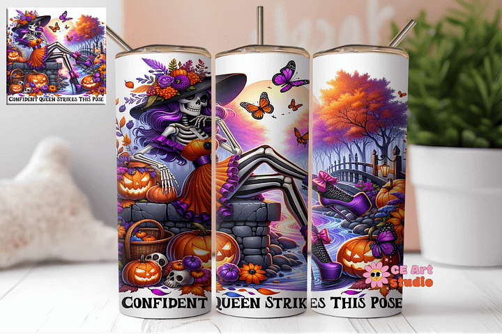 Confident Queen Strikes This Pose Tumbler Wrap PNG product image (1)