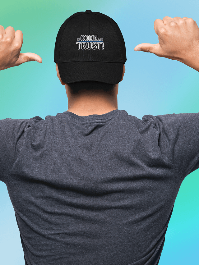 In code we trust ATM hat white product image (1)