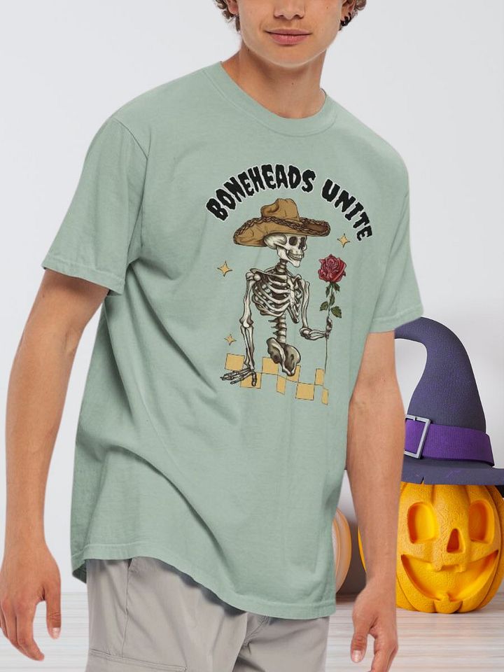 Couples Matching Halloween Skeleton Retro Man T-Shirt product image (1)