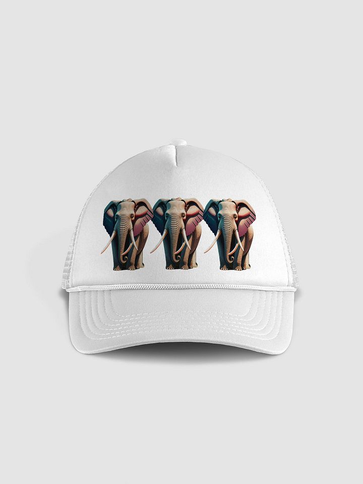 Wise Up: Valucap VC700 Trucker Hat Features Powerful Elephant product image (33)