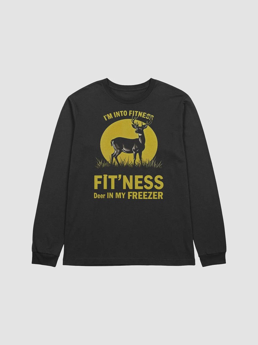 Funny I'm Into Fitness Fit'Ness Deer In My Freezer Long Sleeve Tee product image (15)