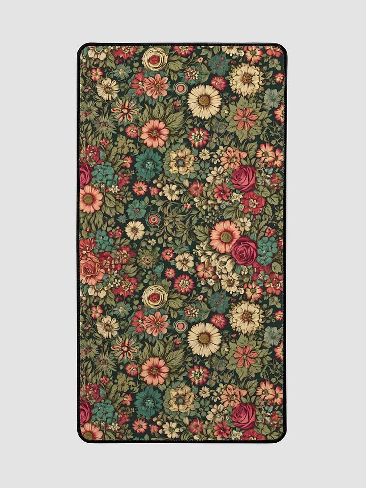 Desk Mat (31.5x15.5 inches) - Wilted Boho Floral Design product image (2)
