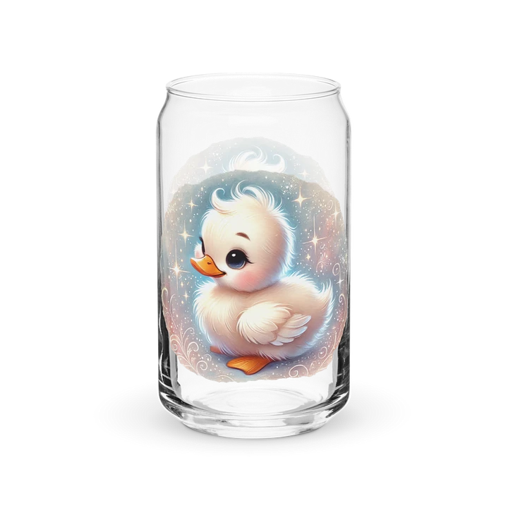 Baby Duckling Glass with Optional Bamboo Lid and Straw product image (1)