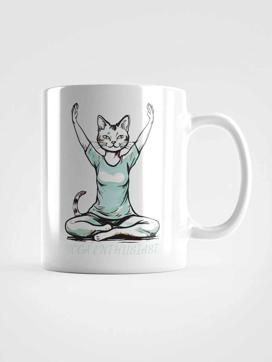Funny Yoga Cat Mug for Yoga Enthusiasts - Cute Yoga Pose Cat Mug - Perfect Gift for Cat Lovers and Yoga Fans product image (1)