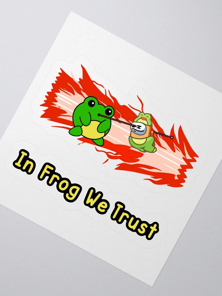 In Frog We Trust Sticker product image (4)
