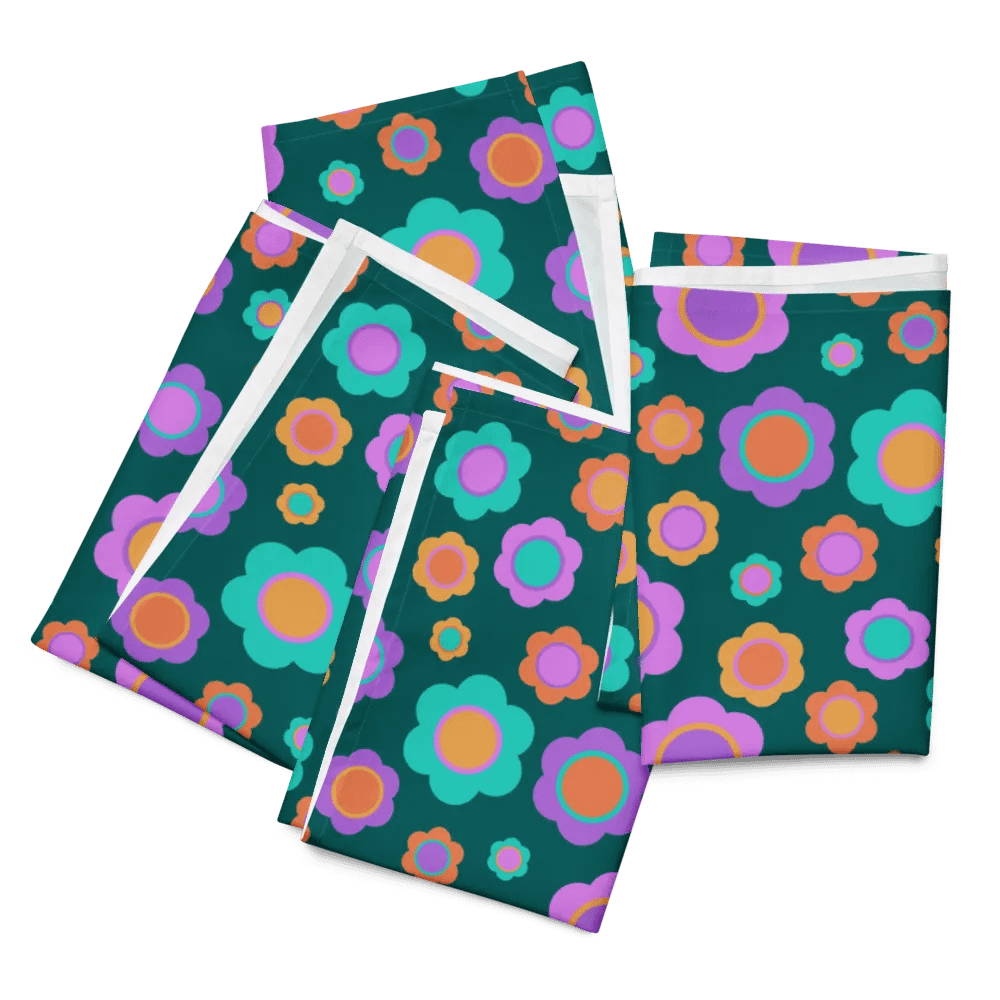 Set of Party Time! Flower Cloth Napkins product image (5)