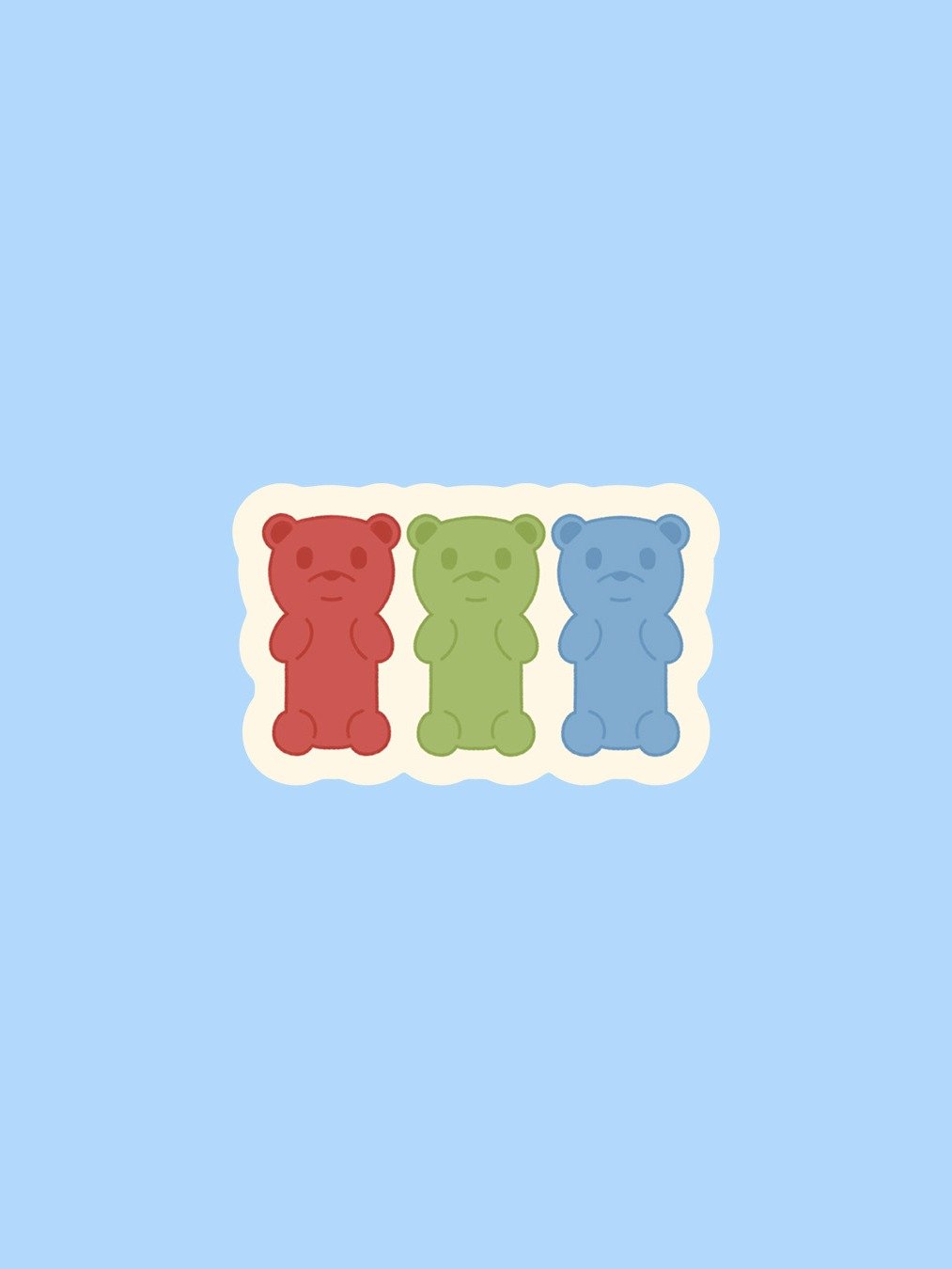 Gummy bear sticker product image (1)