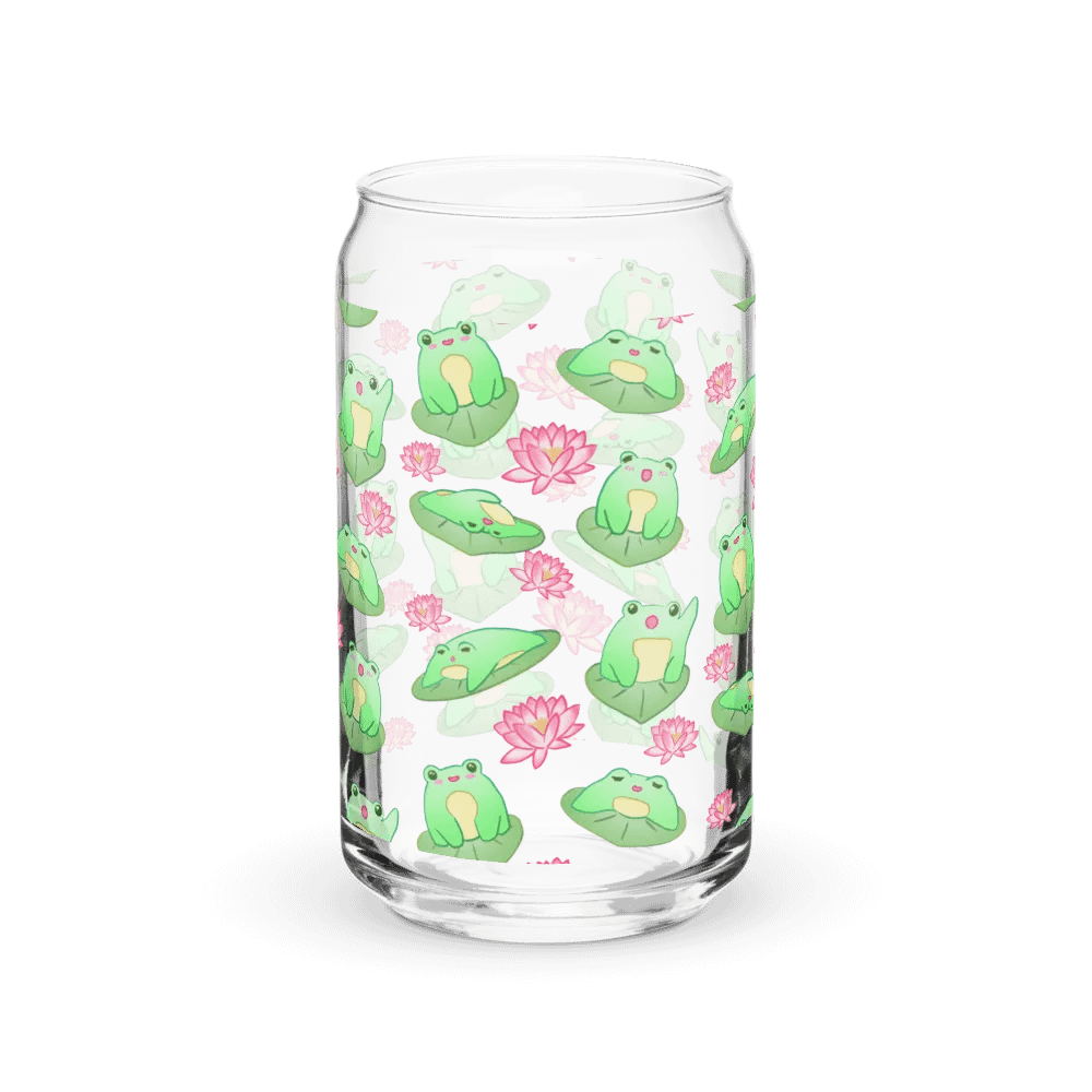 Kawaii Froggie Can Shaped Glass product image (8)