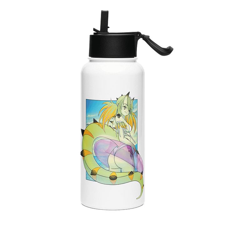 Hot Dino Girl Summer Water Bottle product image (1)