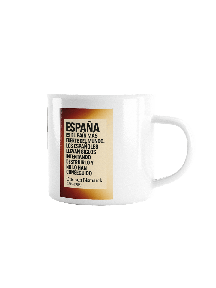 TAZA ultra-premium con cita histórica poco conocida de Bismarck sobre España product image (1)
