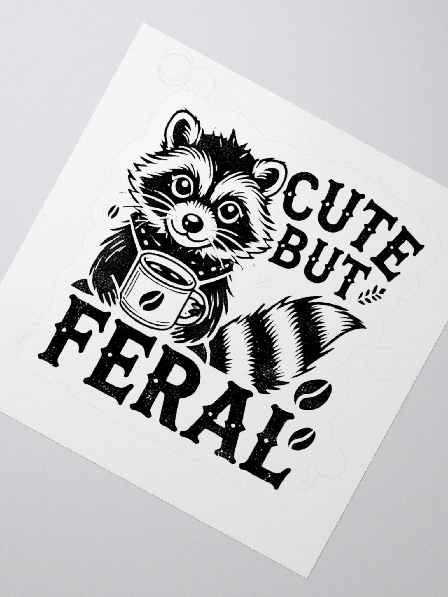 Cute But Feral Sticker product image (2)