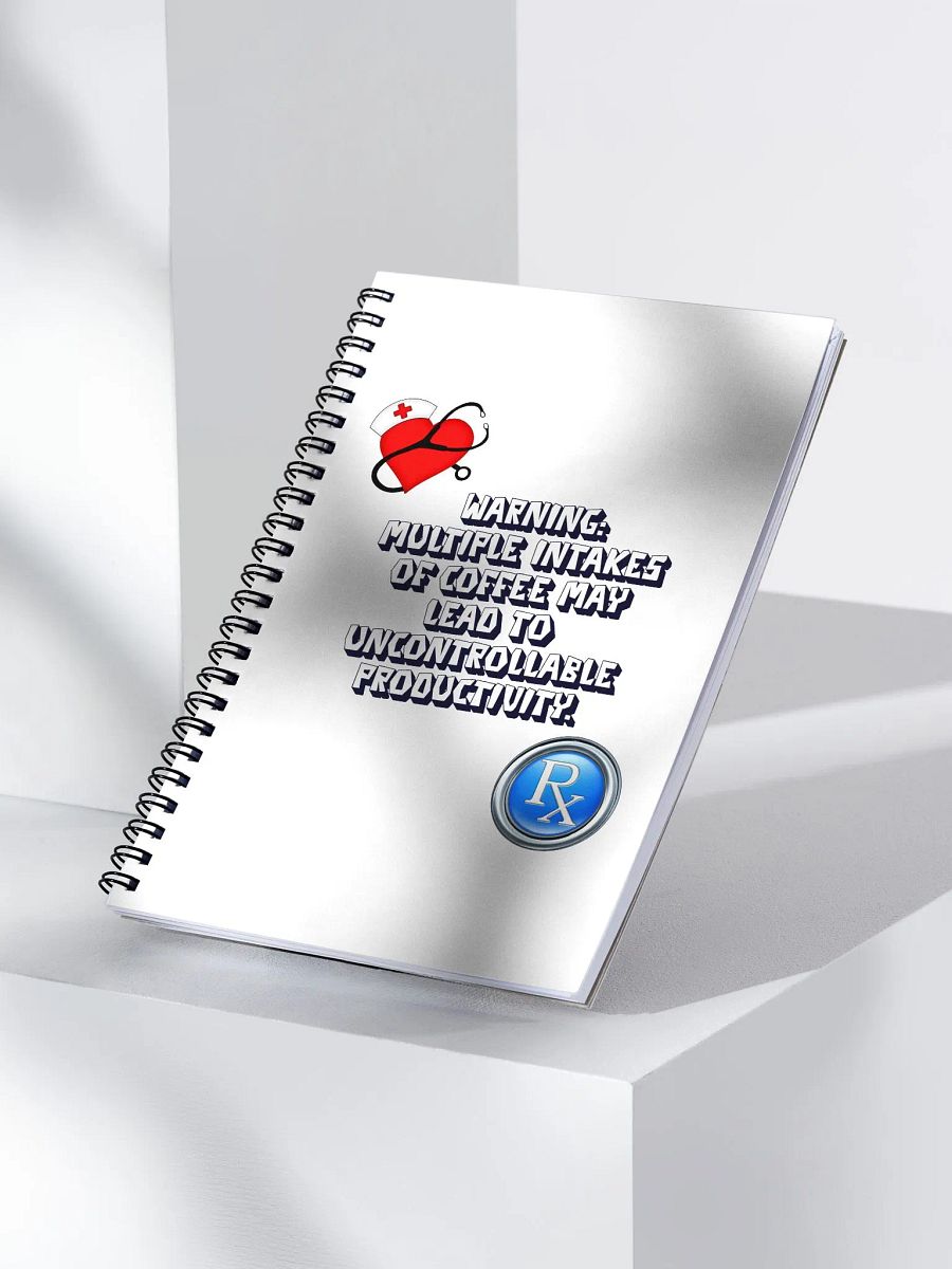 Multiple Intakes of Coffee May Lead To Productivity - Funny Spiral Notebook product image (3)