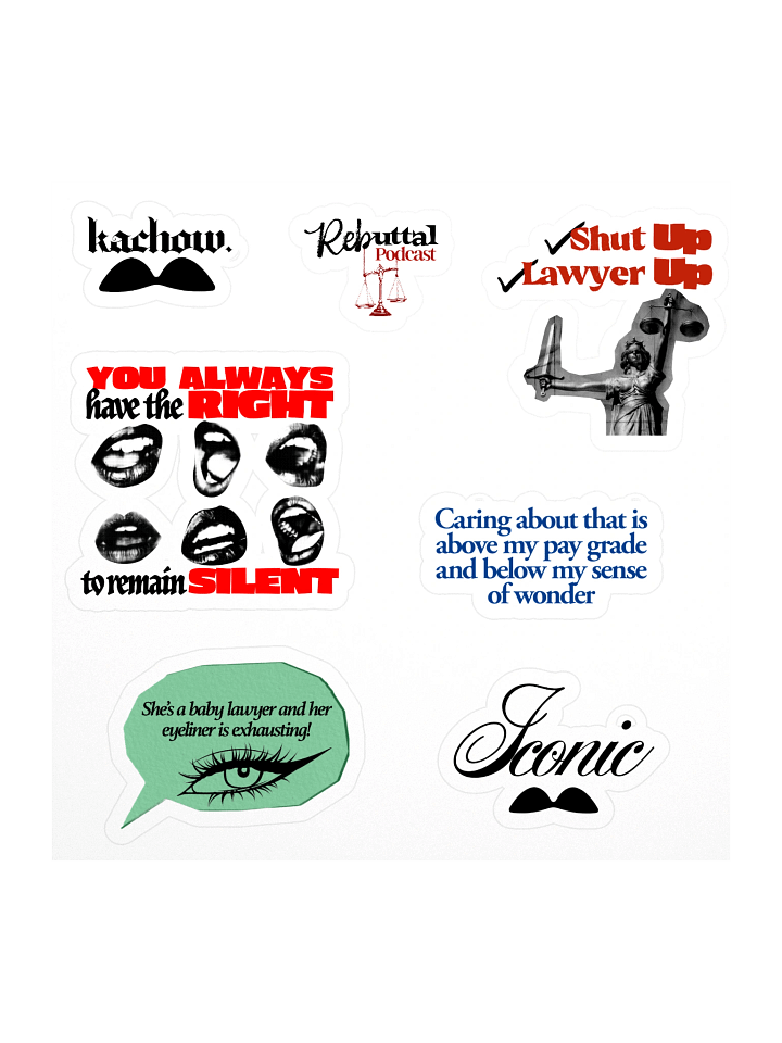 Reb Kiss Cut Stickers product image (1)