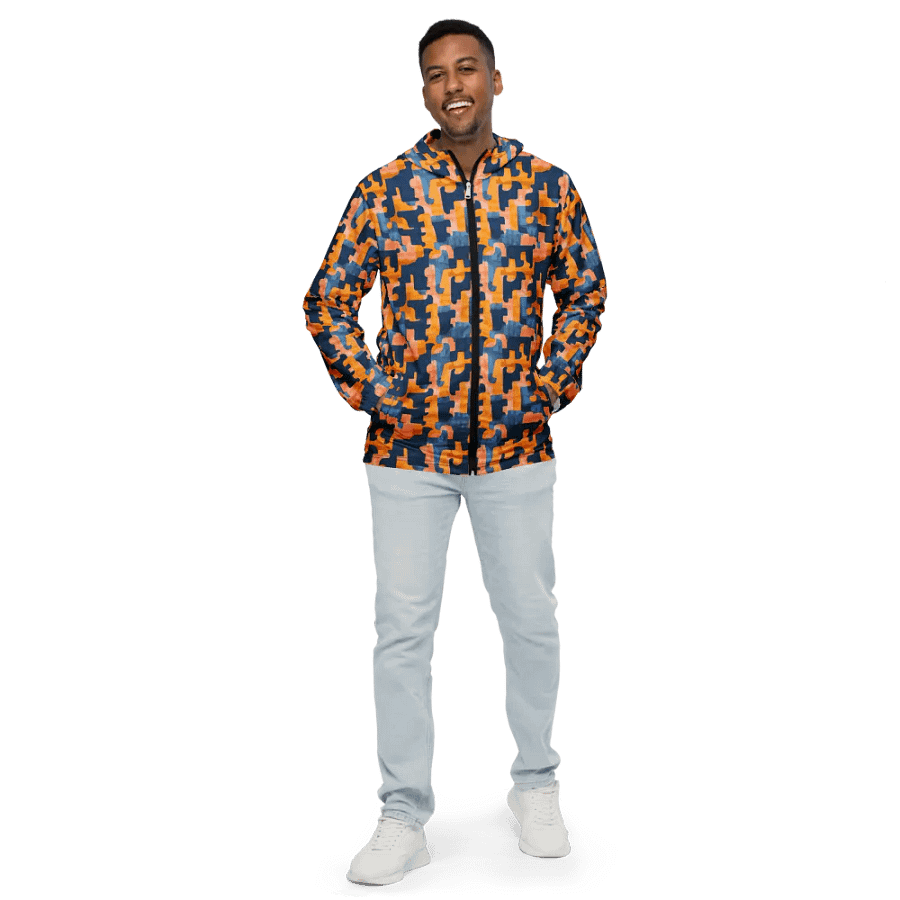 Flowing Shapes | Unisex Windbreaker product image (2)