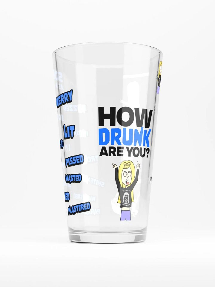 Drinking Vocabulary Pint Glass - Blue product image (1)
