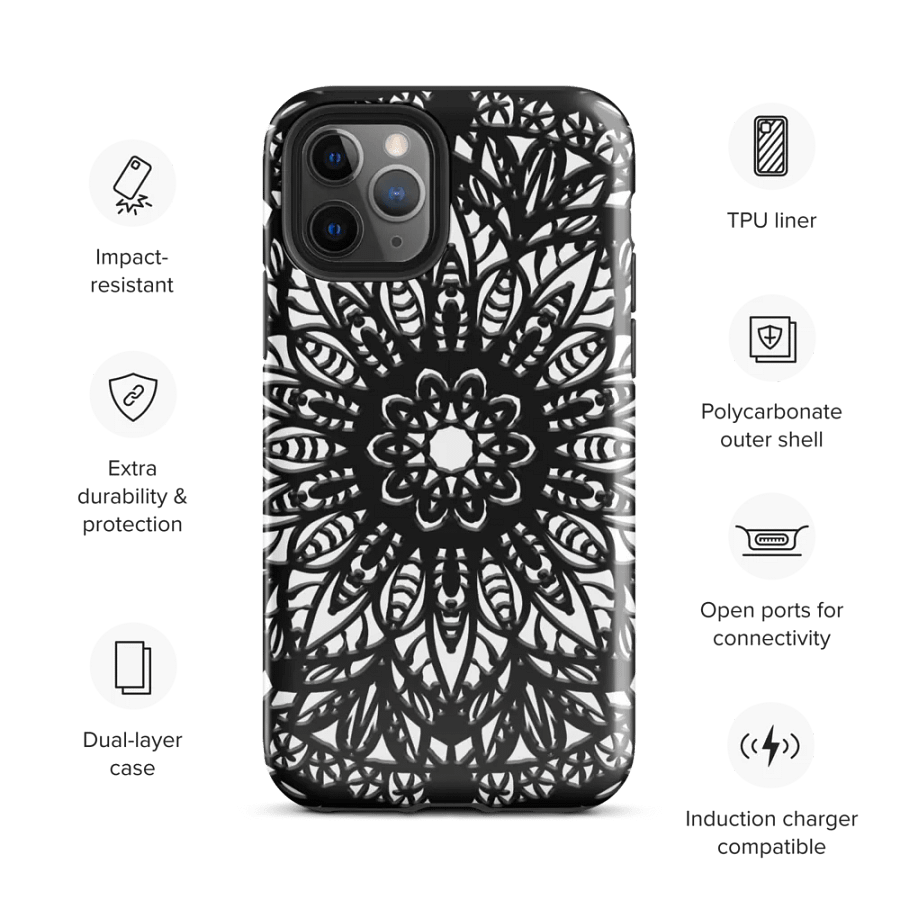 Monochrome Mandala Phone case product image (6)