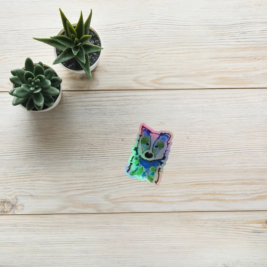 Honey Badger Holographic Sticker product image (8)