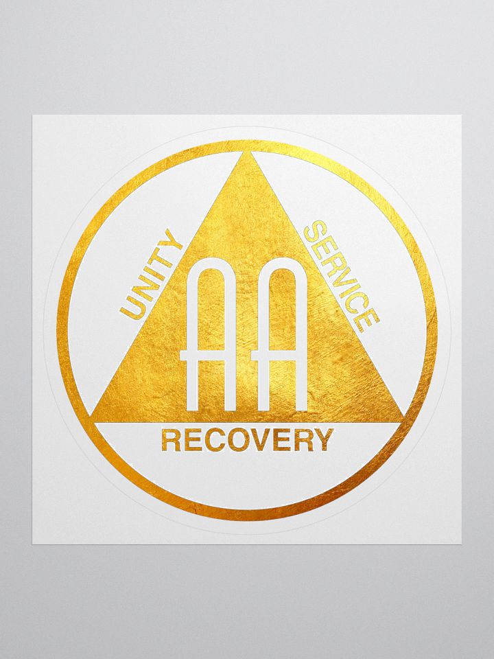 Unity Service Recovery Gold Leaf Design Sticker product image (1)