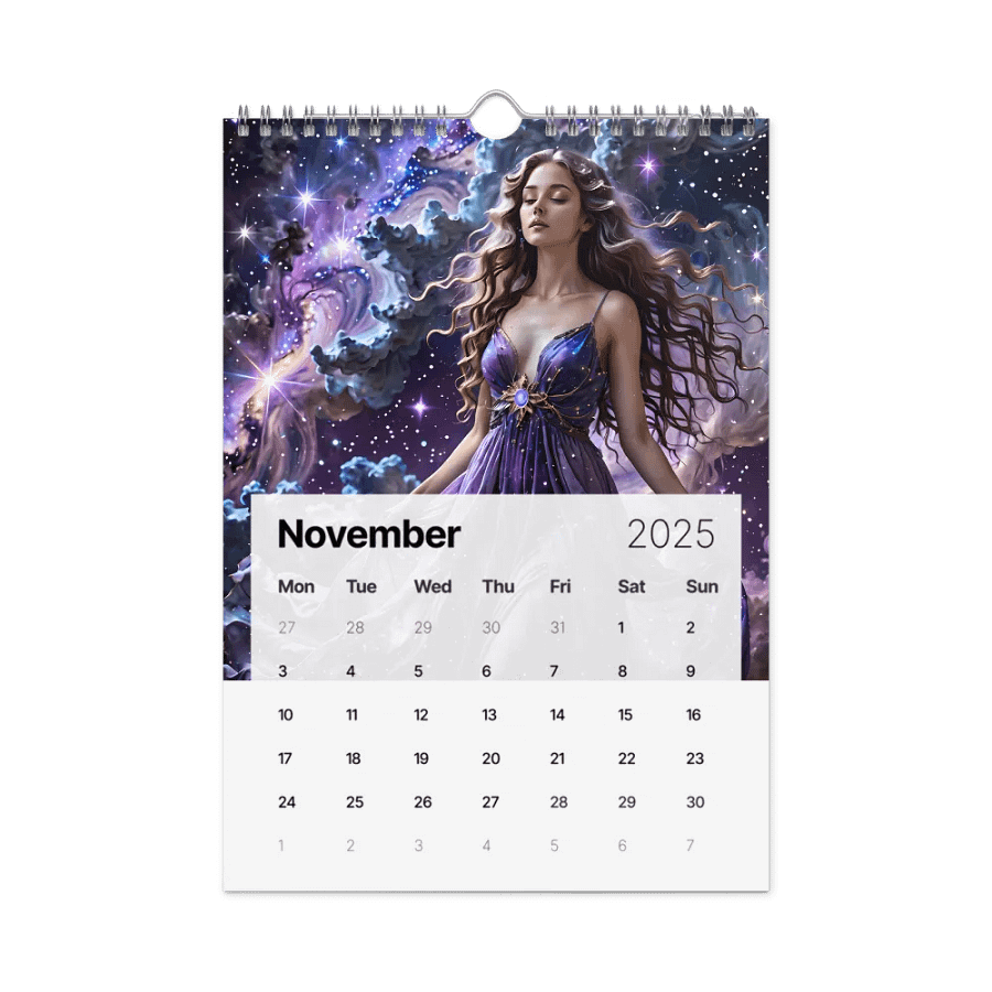 Celestial Goddess in the Cosmic Realm calendar 2025 product image (11)