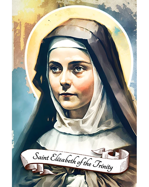 Saint Elizabeth of the Trinity Patron Saint of Sick Persons, Loss of Parents, Matte Poster product image (1)