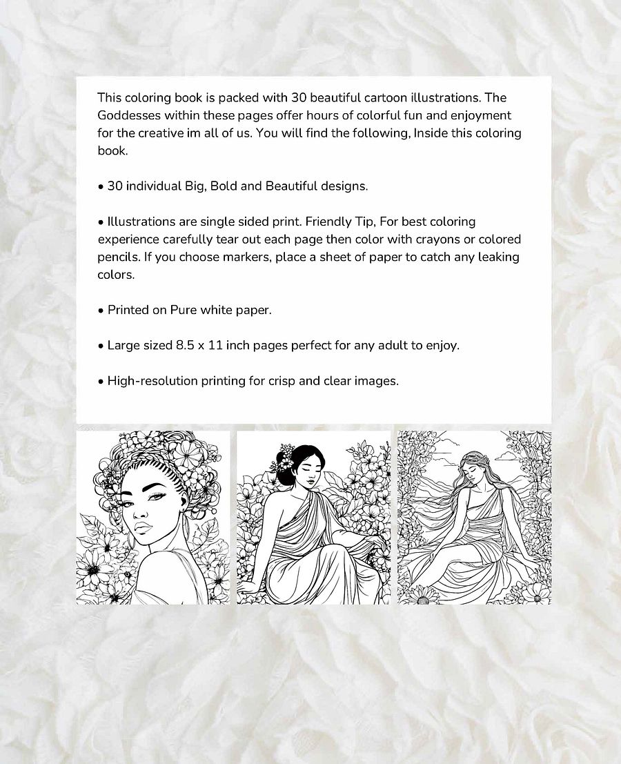 Garden Goddesses - DigiColor Pages product image (3)
