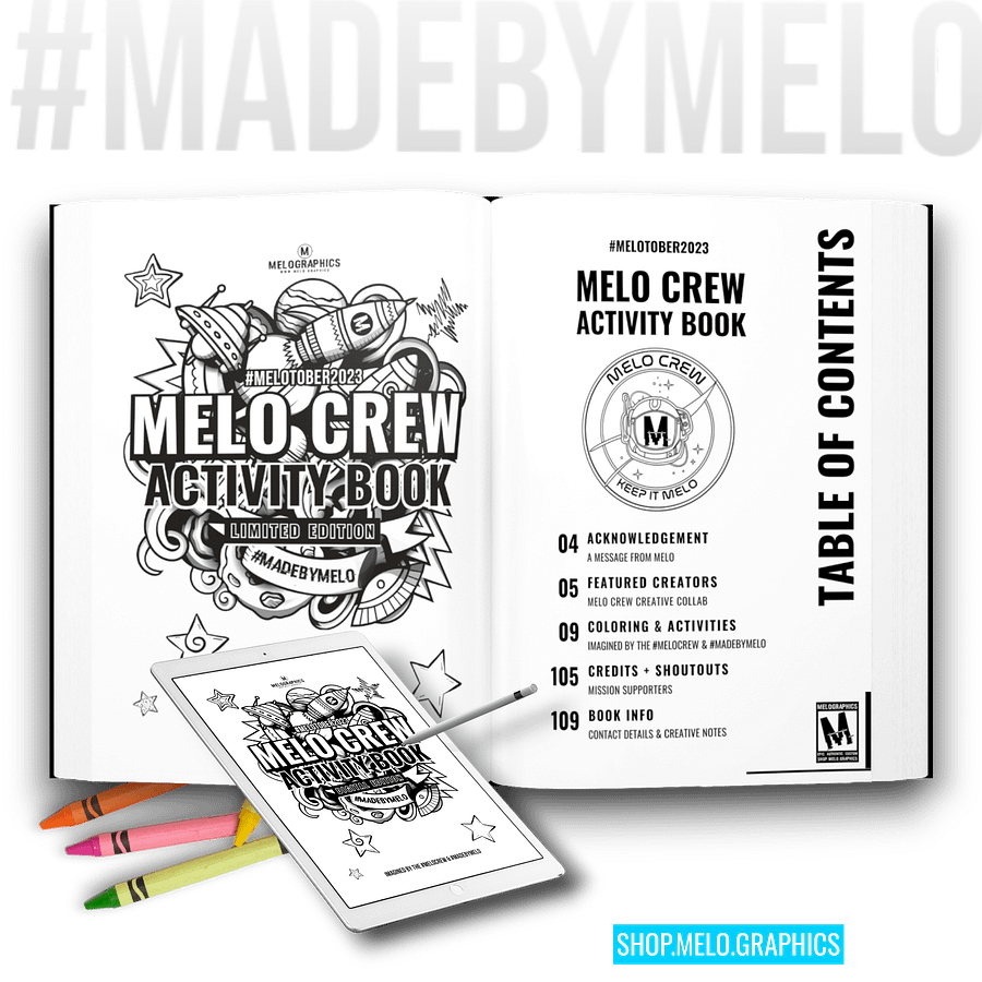 #MELOtober 2023 Melo Crew Activity Book - Print & Digital Bundle | #MadeByMELO product image (2)
