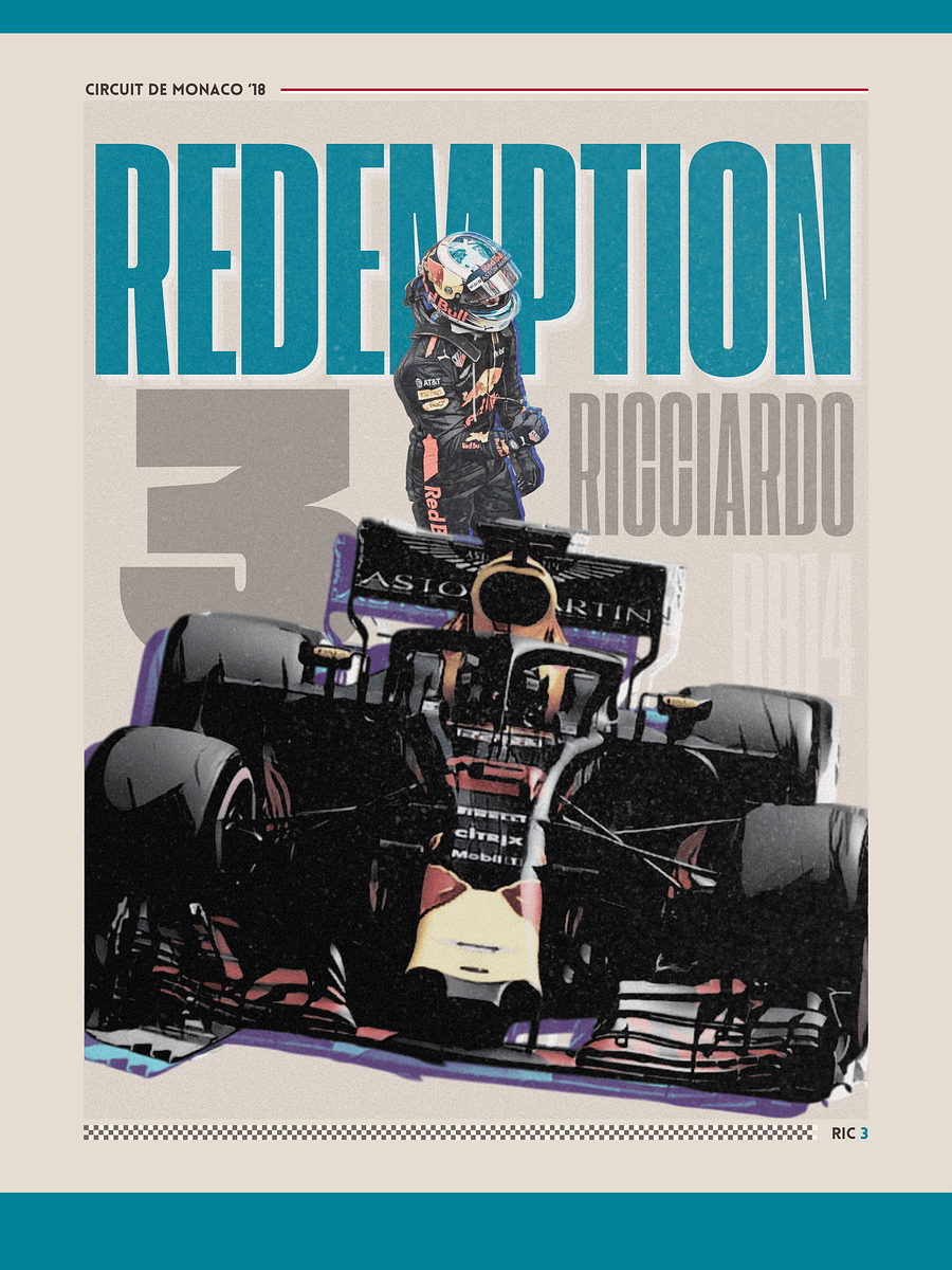 Daniel Ricciardo Monaco GP 2018 | Printable Poster product image (2)