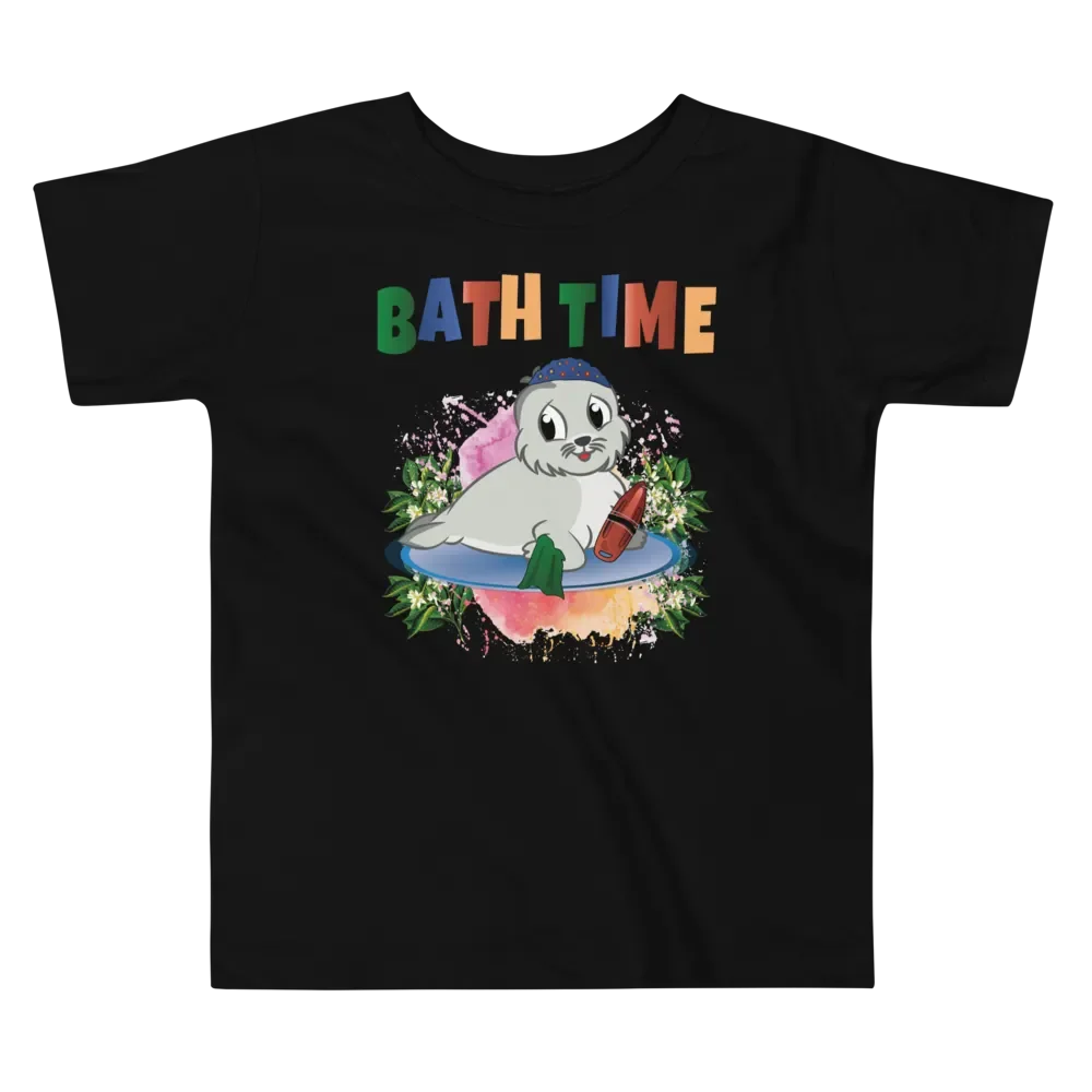Bath Time Funny Colorful Bella +Canvas Toddler T-Shirt – Fun Gift for Kids product image (5)
