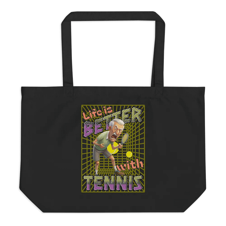 Life Is Better With Tennis Male Vintage Enthusiast Tote Bag product image (1)