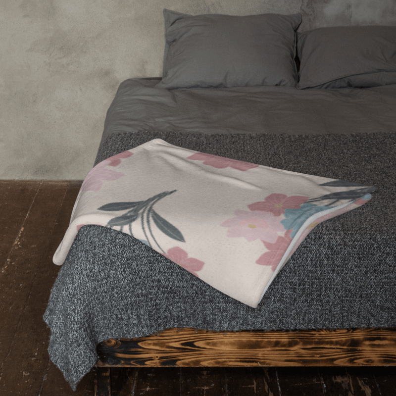 Flower Bunch Block Style Throw Blanket product image (3)