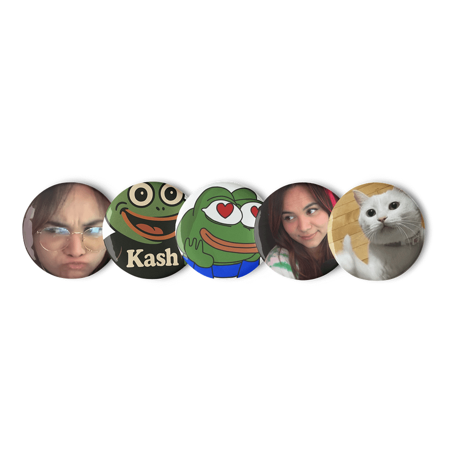Kash Random Pin Button Set product image (1)