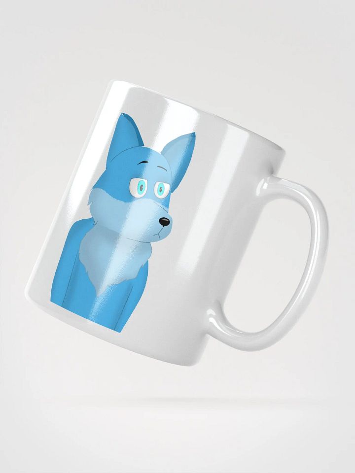 Teal Wolf White Glossy Mug product image (2)