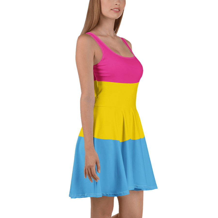 Pansexual Pride Flag Skater Dress product image (3)