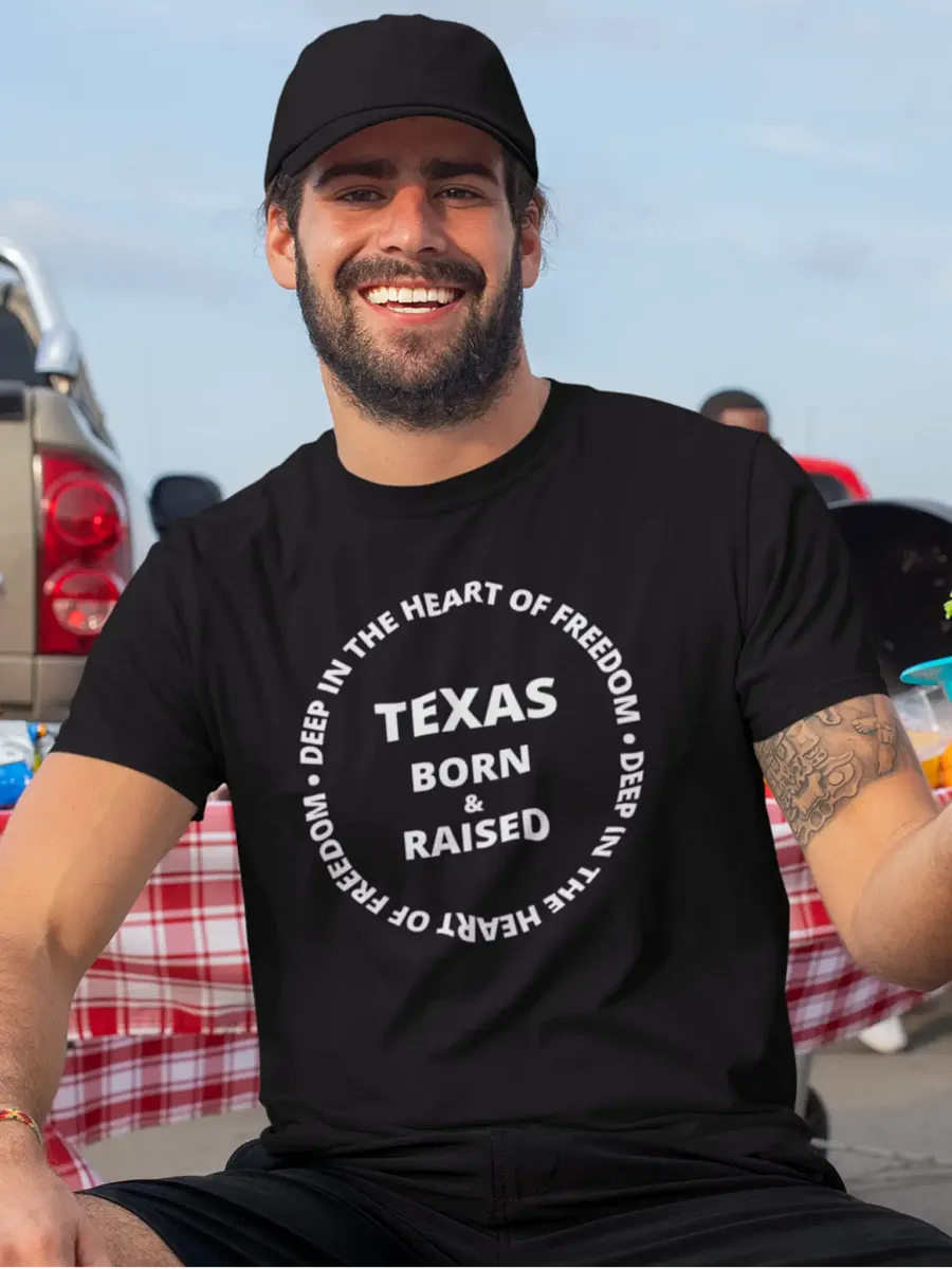 Texas Born & Raised Dark T-Shirt product image (1)