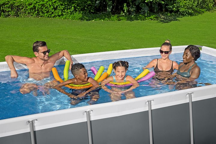 56442 - Power Steel 13'3" x 6'7" x 39.5" Rectangular Pool Set (SAND FILTER ) product image (2)