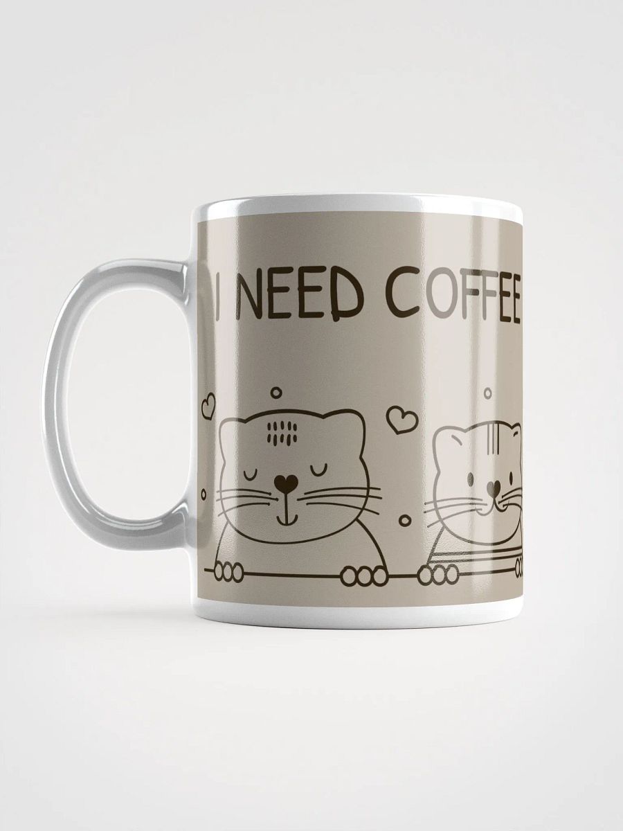 I Need Coffee Right Meow Ceramic Mug - Whimsical 11 oz or 15 oz Cat Lover's Coffee Cup product image (12)