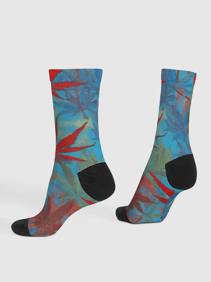 RED BLUE WATER COLOR LEAFS product image (2)