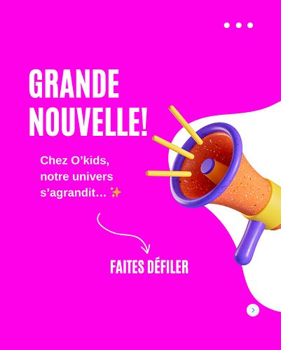 ✨ Deux projets, une seule vision :
Apporter de la joie, de la créativité et de la douceur dans la vie des enfants 💛

👕 O’KIDS...