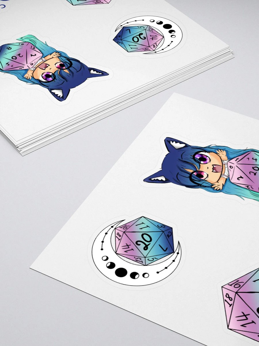 Cat & Dice Anime Sticker Set product image (13)