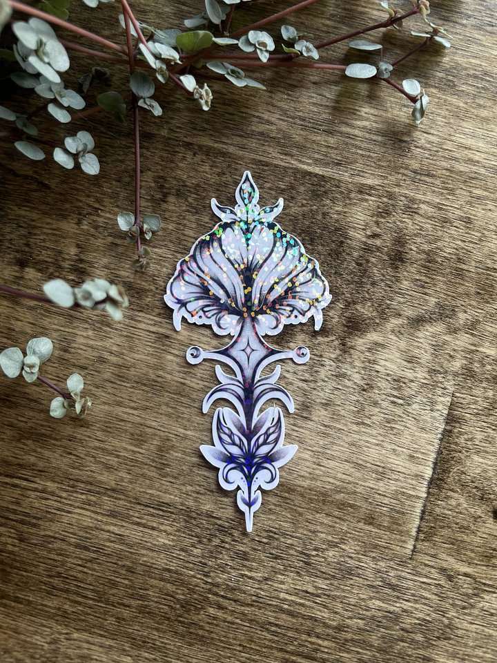 HOLO Floral Ornamental Sticker product image (2)