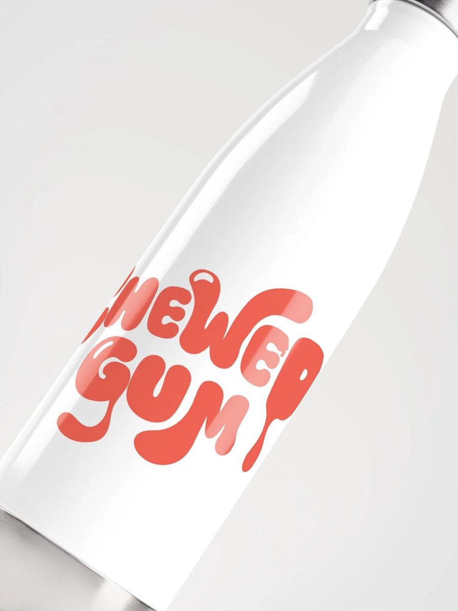 Chewed Gum Steel Water Bottle in Orange product image (5)