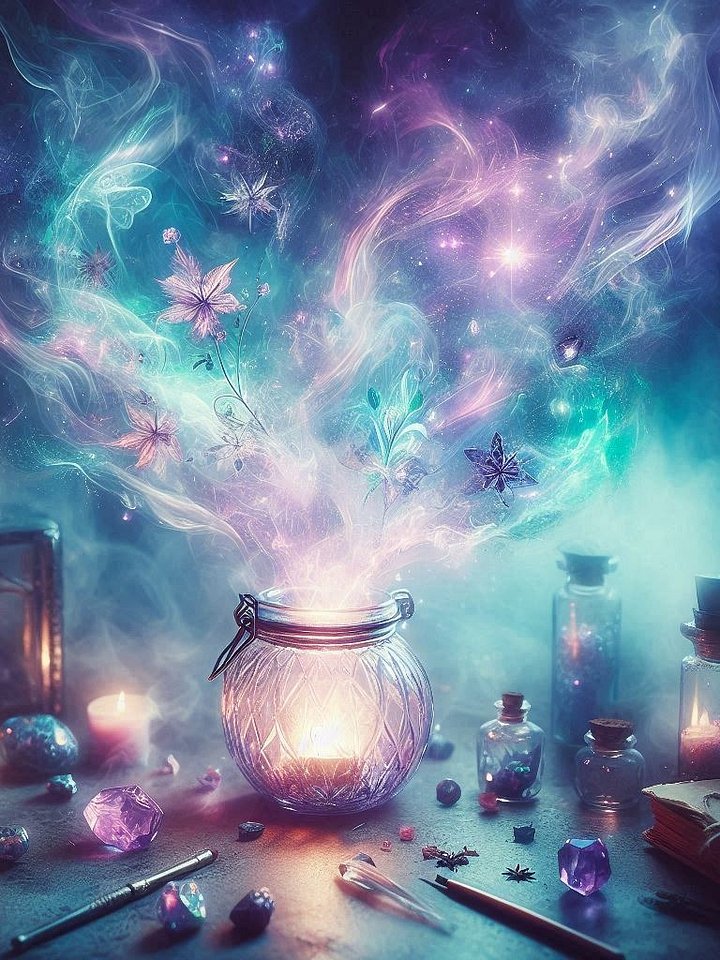 Whispers in Glass: Enchanted Spell Jar Recipes for Transformation & Ritual product image (1)
