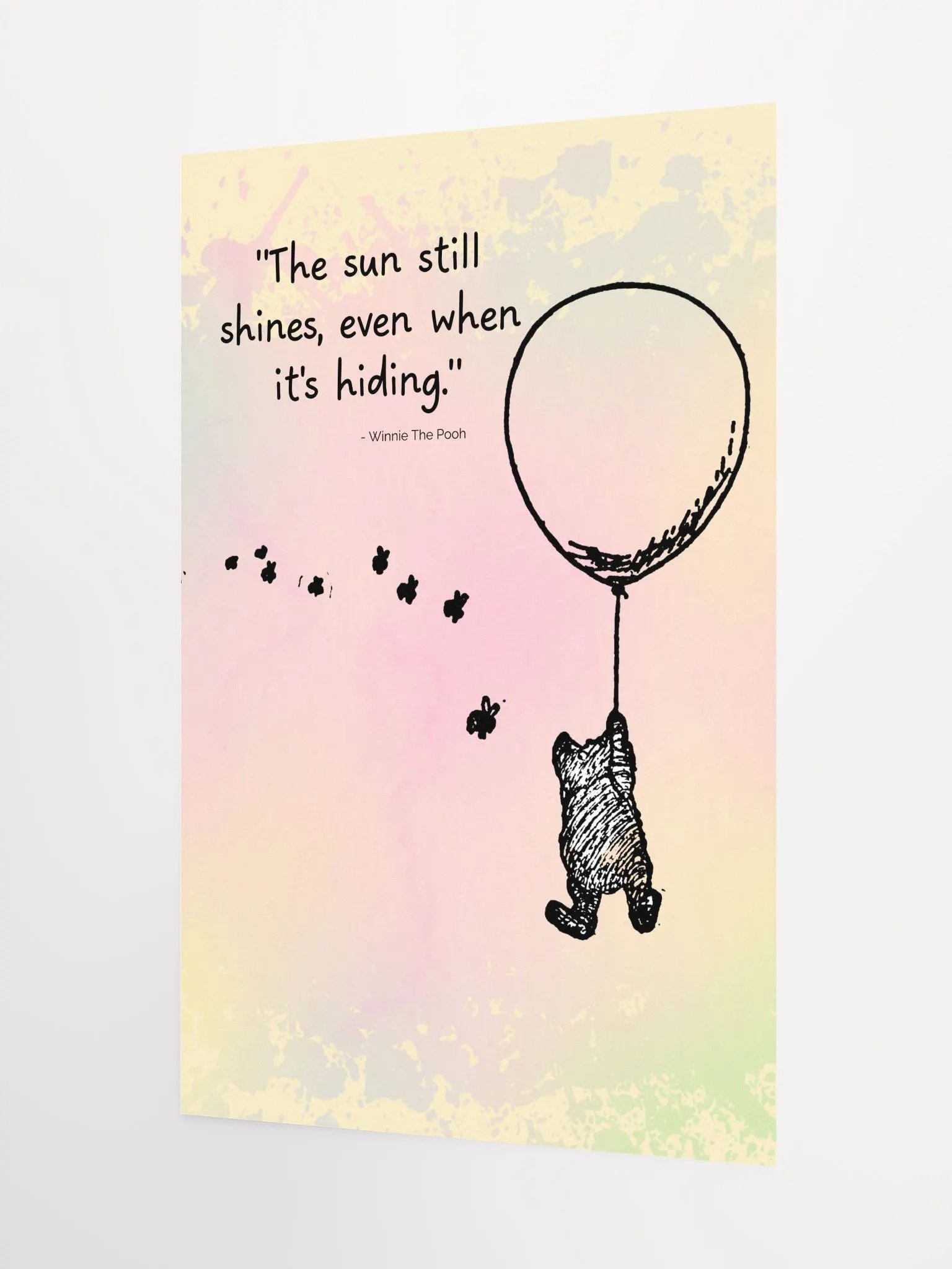 Winnie The Pooh Wall Art for Nursery 