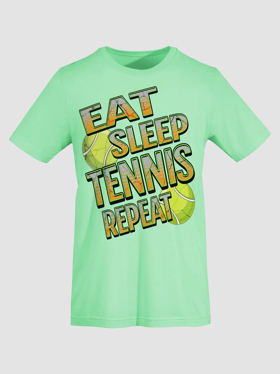 Eat Sleep Tennis Repeat Angle Enthusiast Statement Tee product image (49)